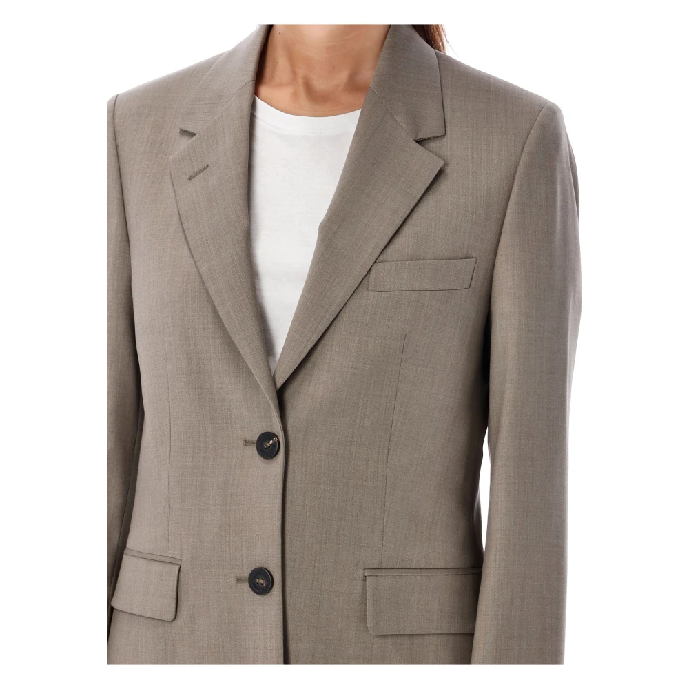 Golden Goose Beige Wollen Jas Tailored Fit Beige Dames