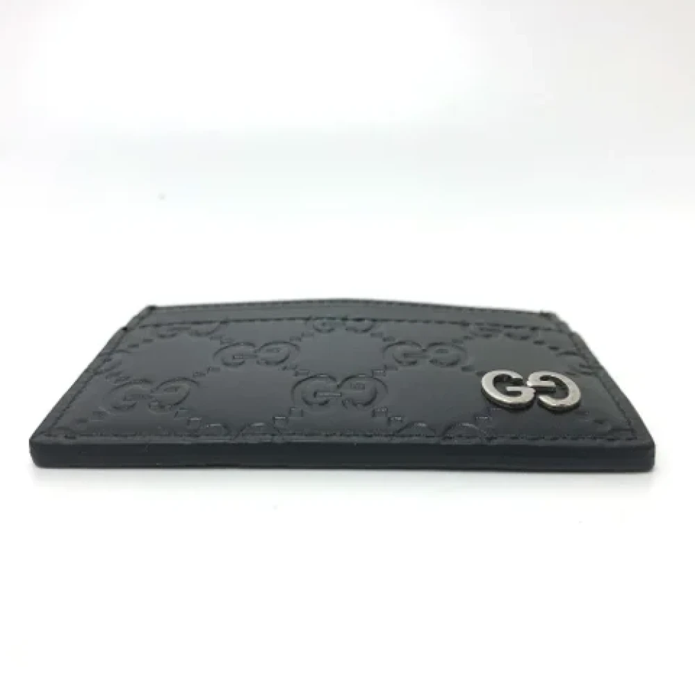 Gucci Vintage Pre-owned Leather wallets Black Heren