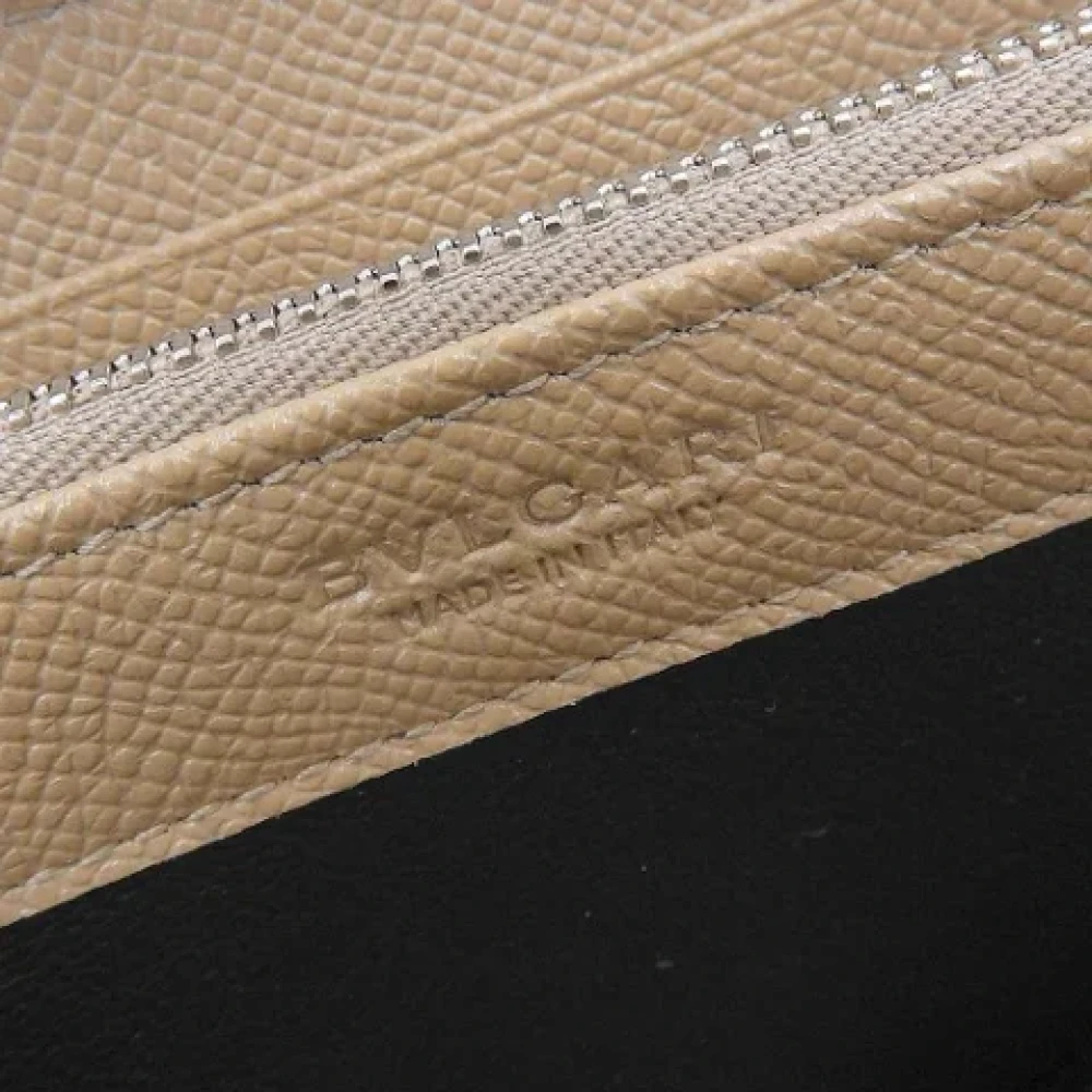 Bvlgari Vintage Pre-owned Leather wallets Beige Dames