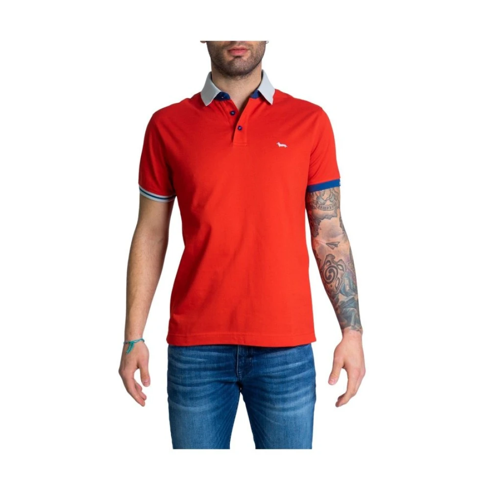 Harmont & Blaine Rode Polo Shirt Lente Zomer Korte Mouw Red Heren