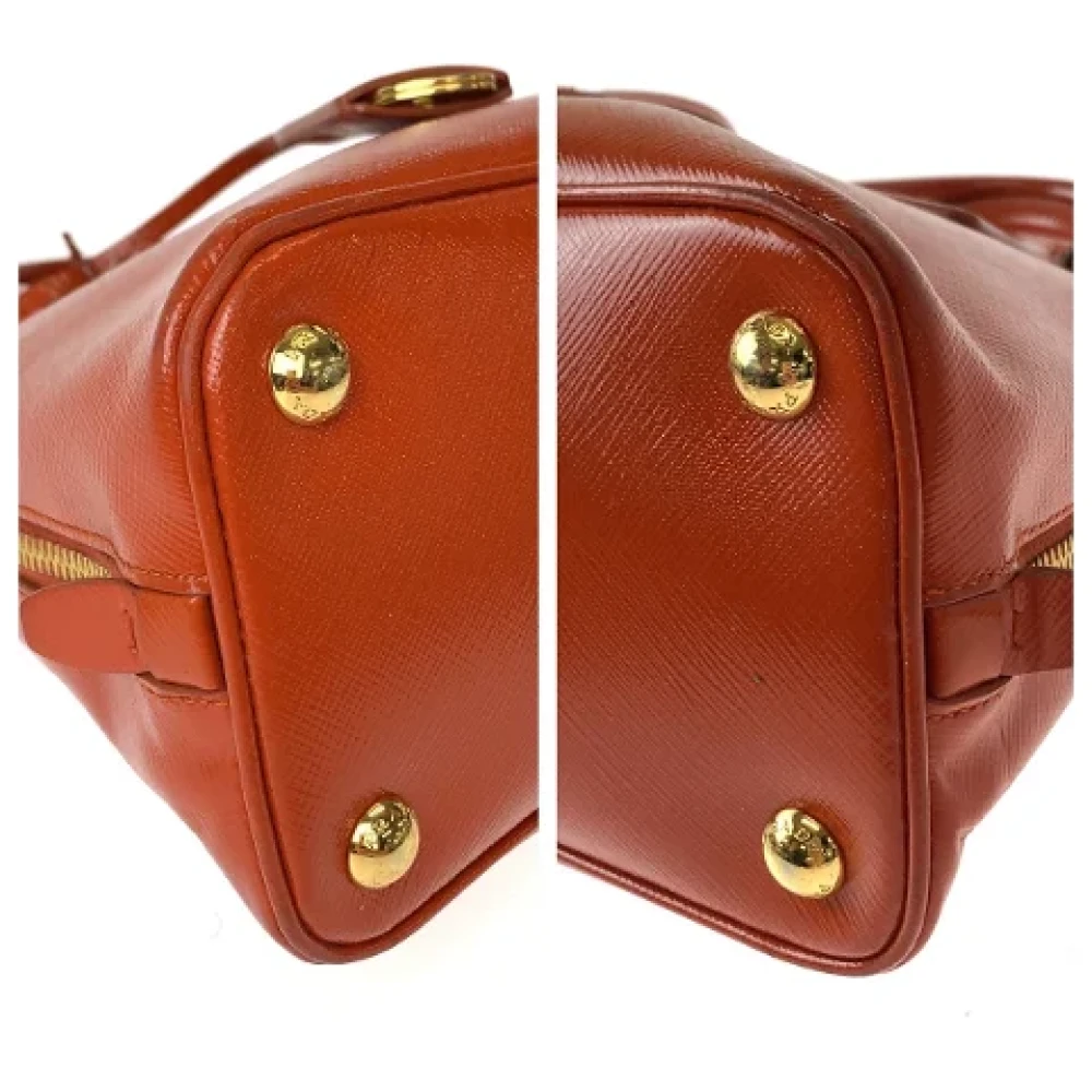 Prada Vintage Pre-owned Leather prada-bags Orange Dames