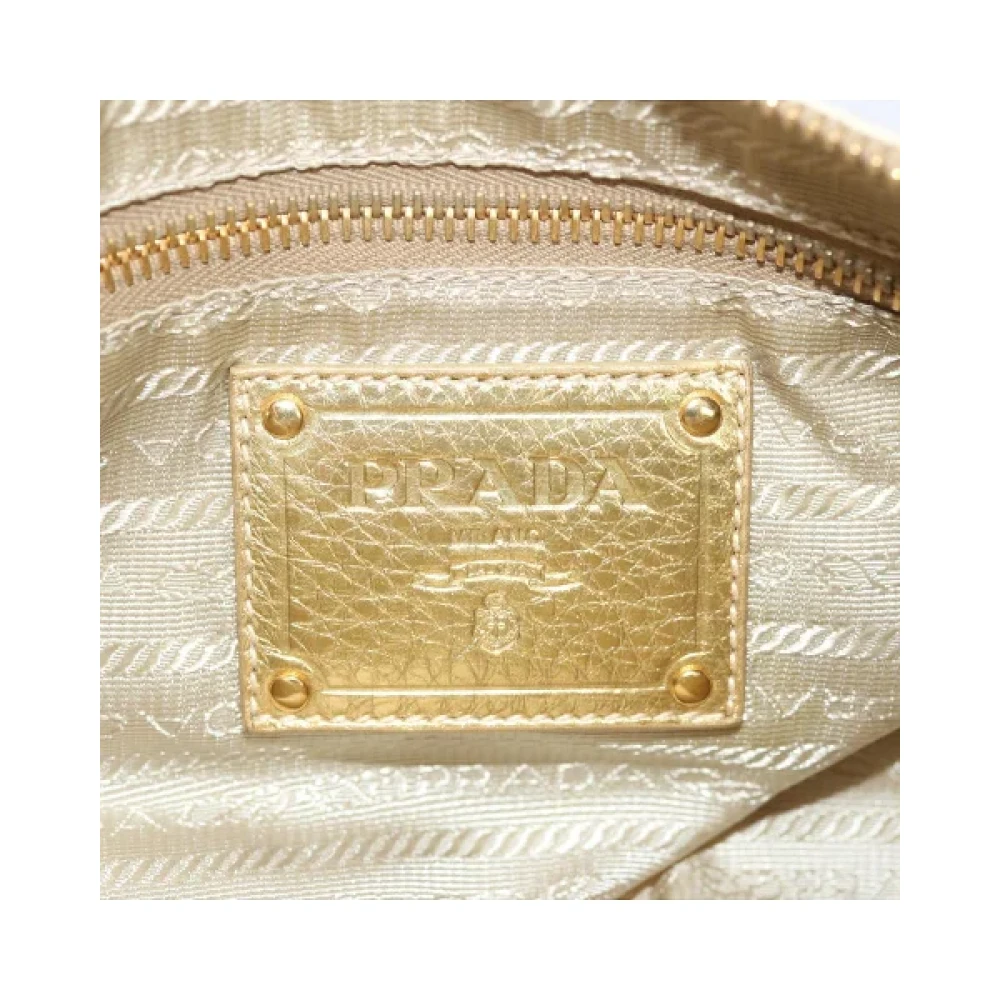 Prada Vintage Pre-owned Nylon home-office Beige Dames