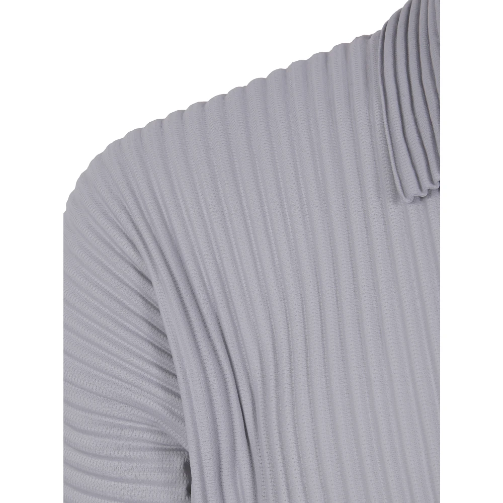 Issey Miyake Klassieke Polo Shirt Gray Heren