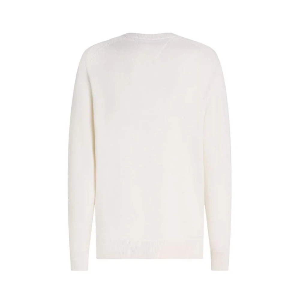 Tommy Hilfiger Grafische Crew Neck Sweater White Heren