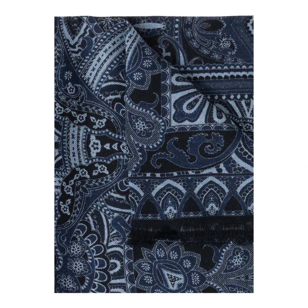 ETRO Gestreepte sjaal Blue Dames