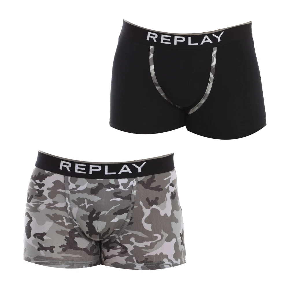 Replay Men's Multicolor Underpants, S, Comfortable Elastic Cotton Boxer Briefs