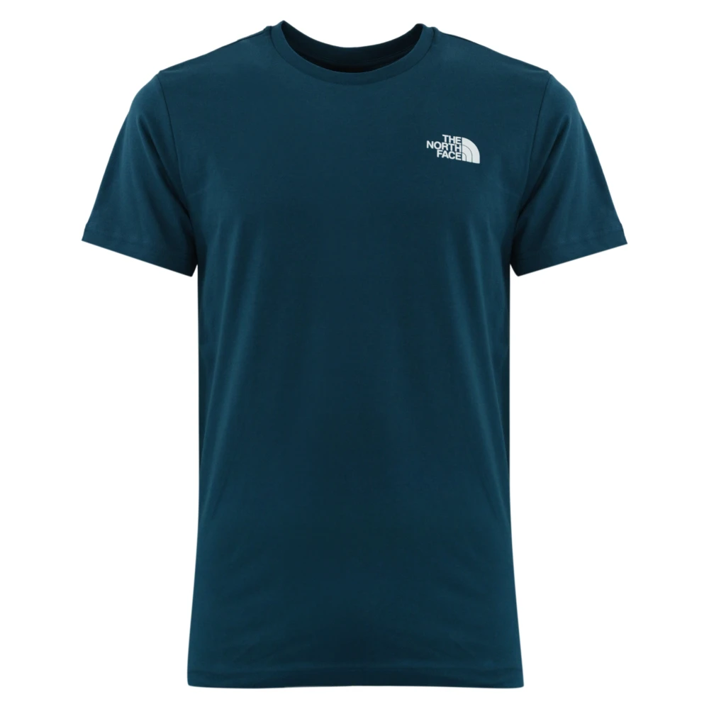 The North Face Heren Bedrukt Katoenen T-shirt Blue Heren