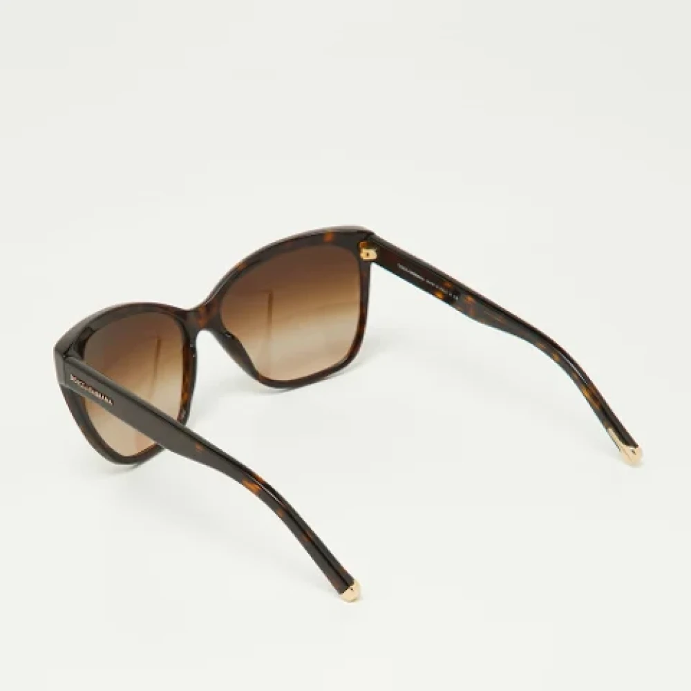 Dolce & Gabbana Pre-owned Acetate sunglasses Brown Dames