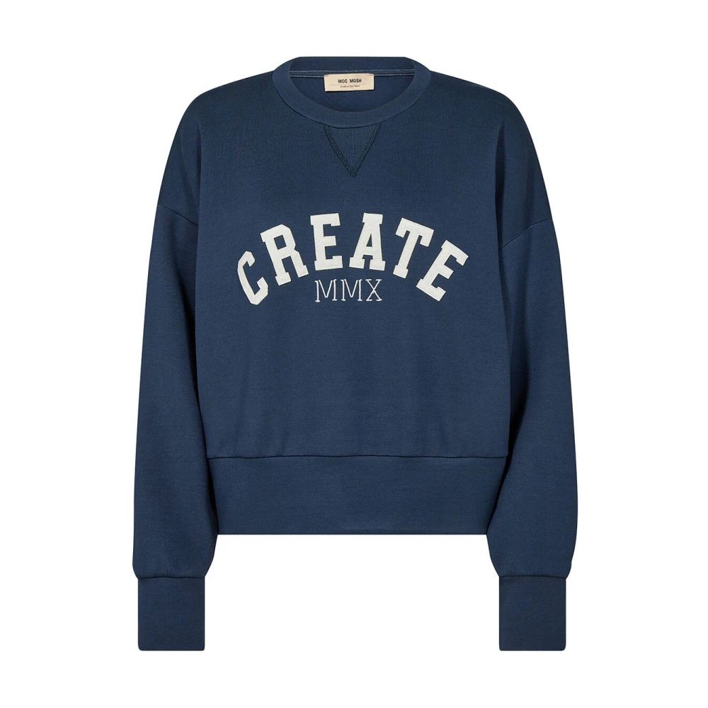 MOS MOSH MMCelli Sweatshirt Blue Dames