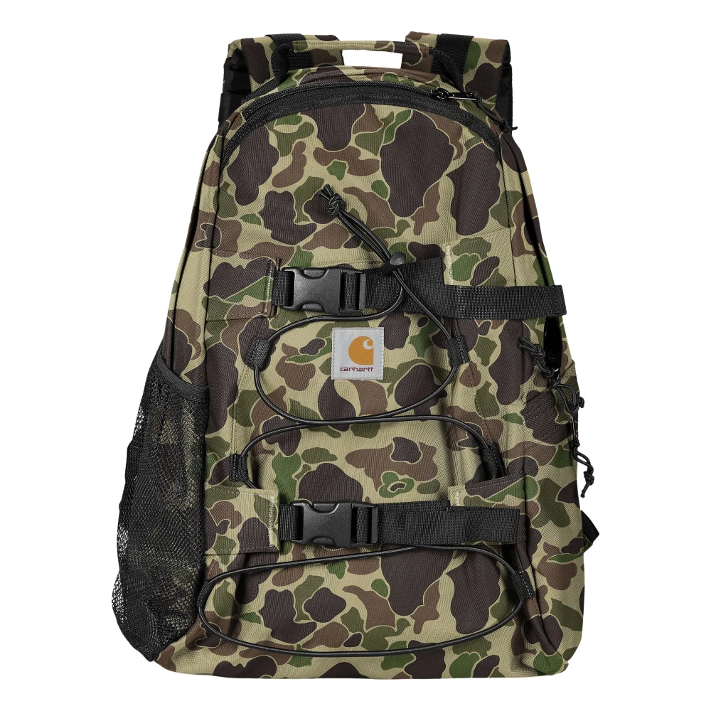 Carhartt WIP Waterdichte Skateboardtassen Bruin Vierkant Label Brown Heren