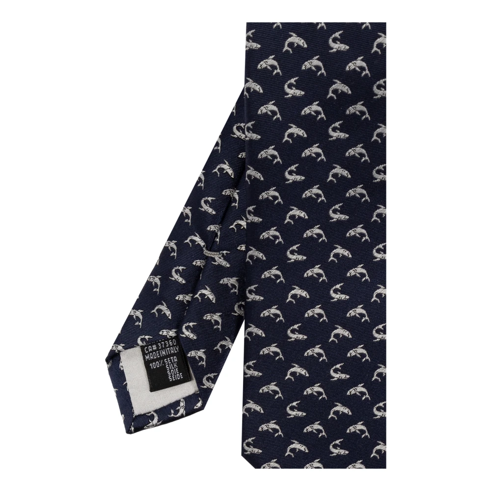 Giorgio Armani Zijden stropdas Blue Heren