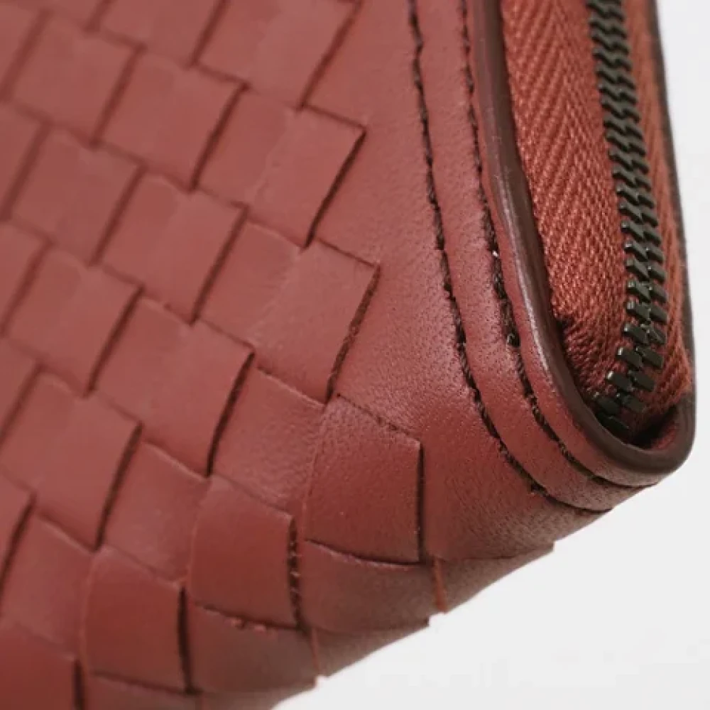 Bottega Veneta Vintage Pre-owned Fabric wallets Red Dames