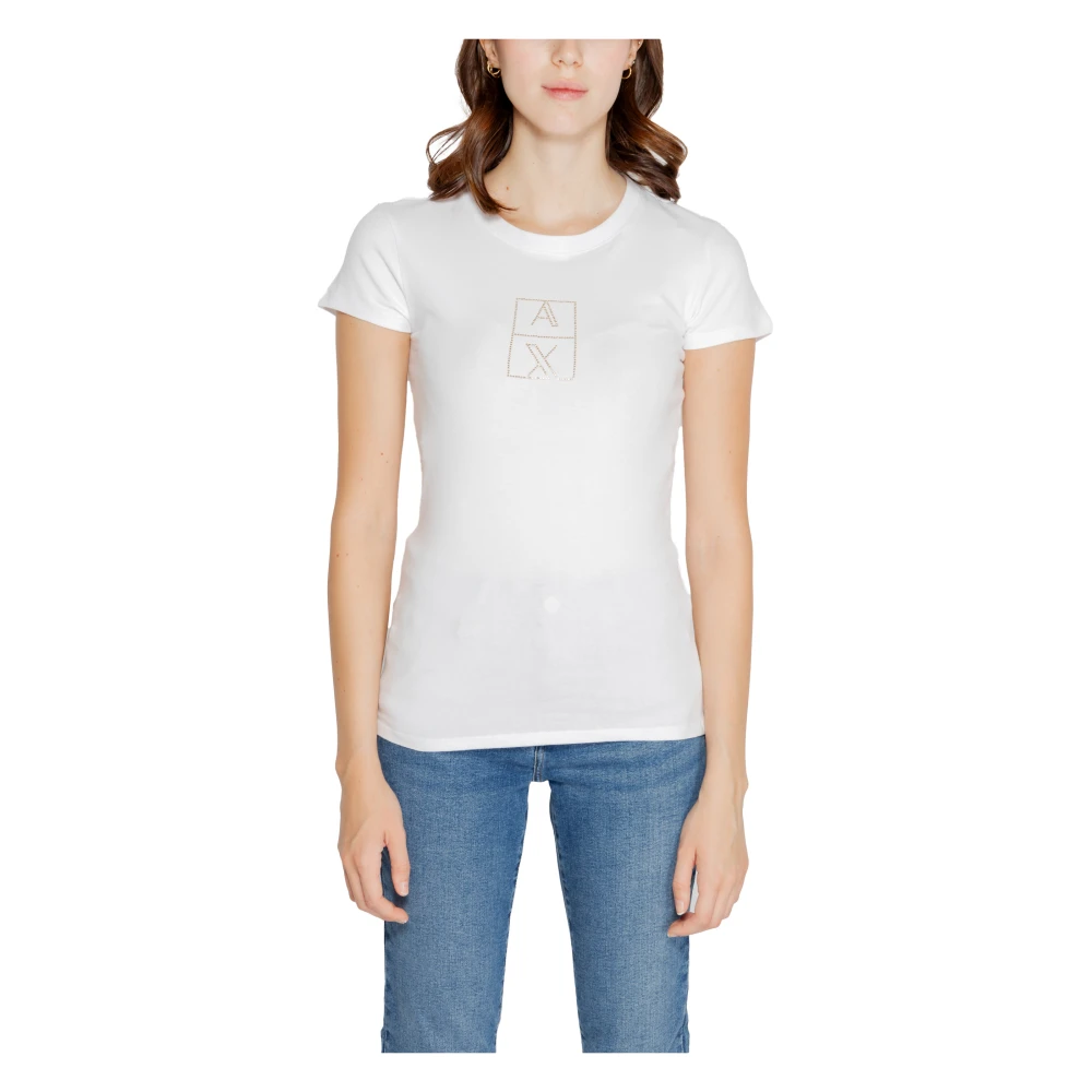Armani Exchange Dames T-shirt en tanktop collectie White Dames