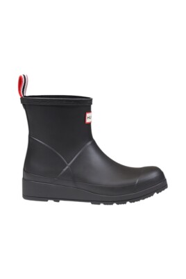 black-wedge-rain-ankle-boots