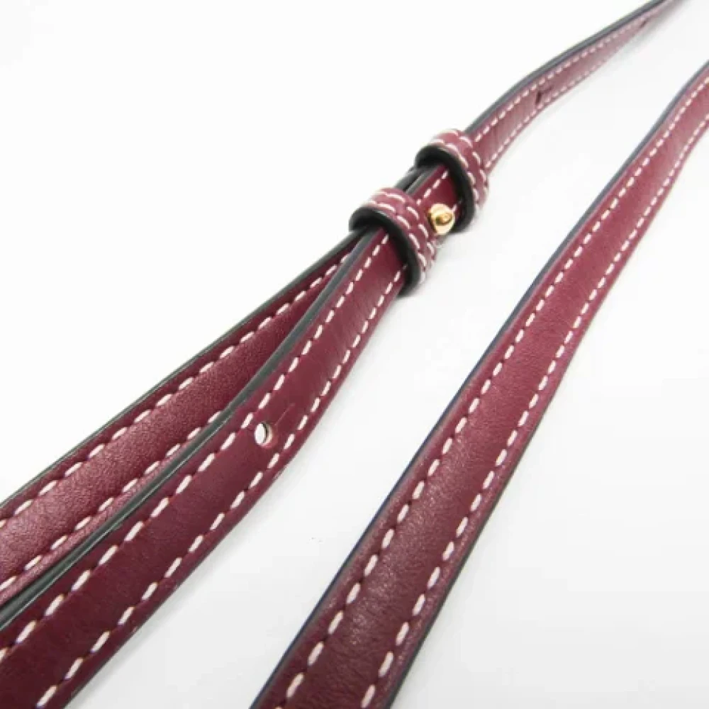 Loewe Pre-owned Leather shoulder-bags Red Dames