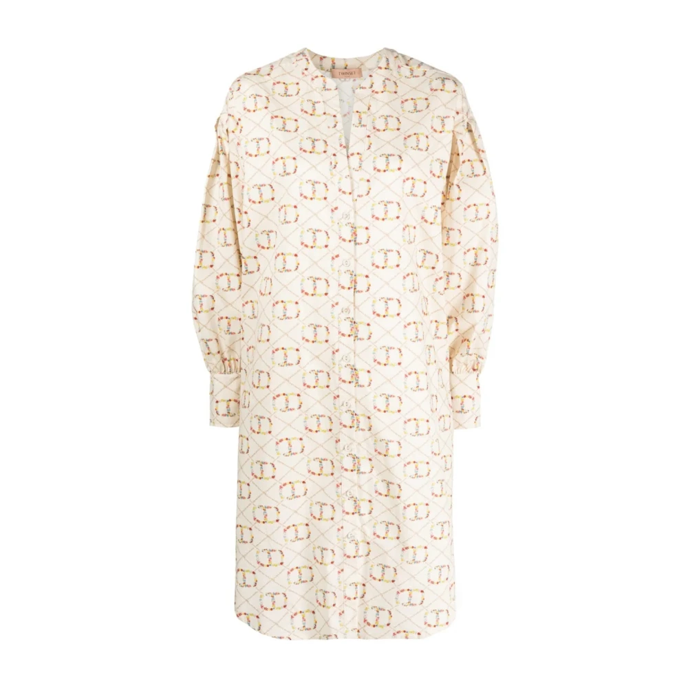 Twinset Women's Printed Poplin Midi Dress