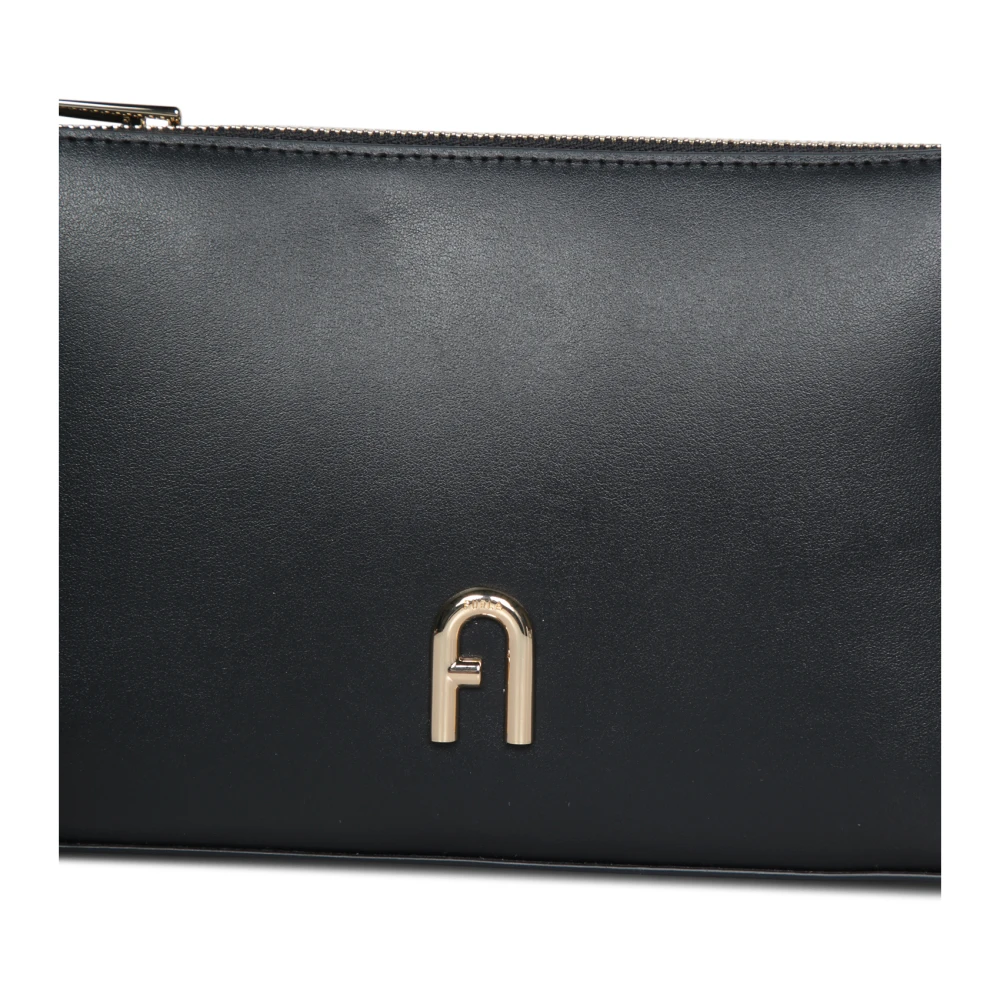 Furla Elegante Diamante Mini Tas met Rits Black Dames