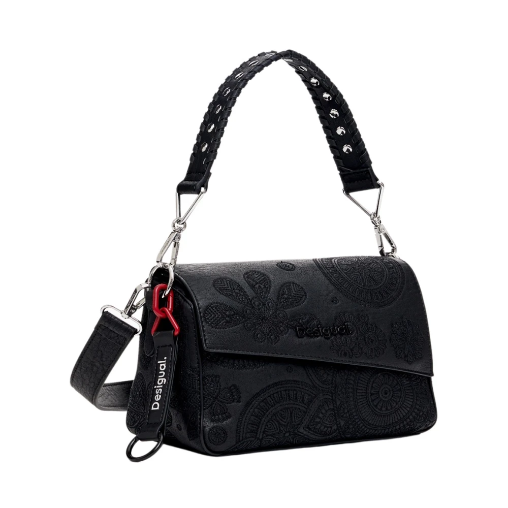Desigual Elegante Schoudertas met Uniek Design Black Dames