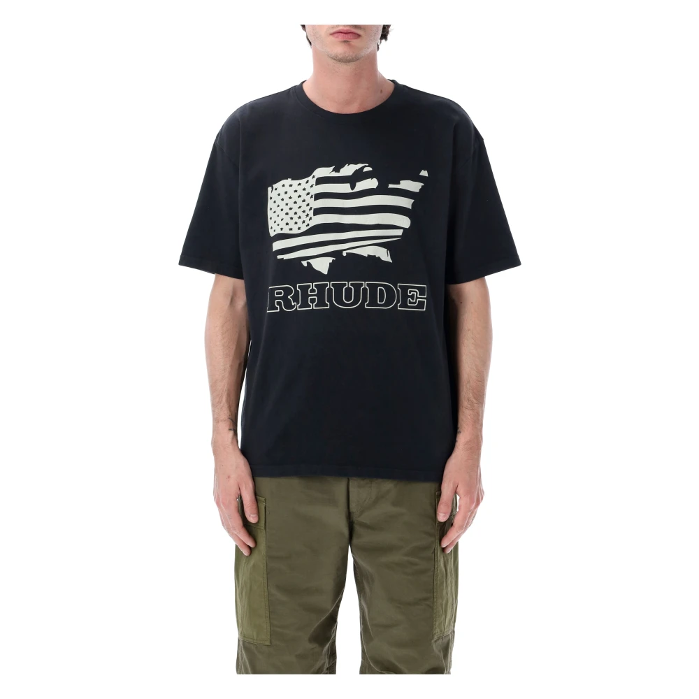 Rhude Herren Schwarz Oberteile, K, Xlgröße: