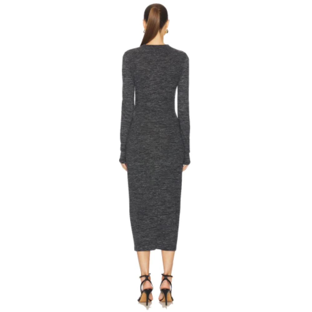 Isabel marant Gedrapeerde Jersey Jurk Anthracite Gray Dames