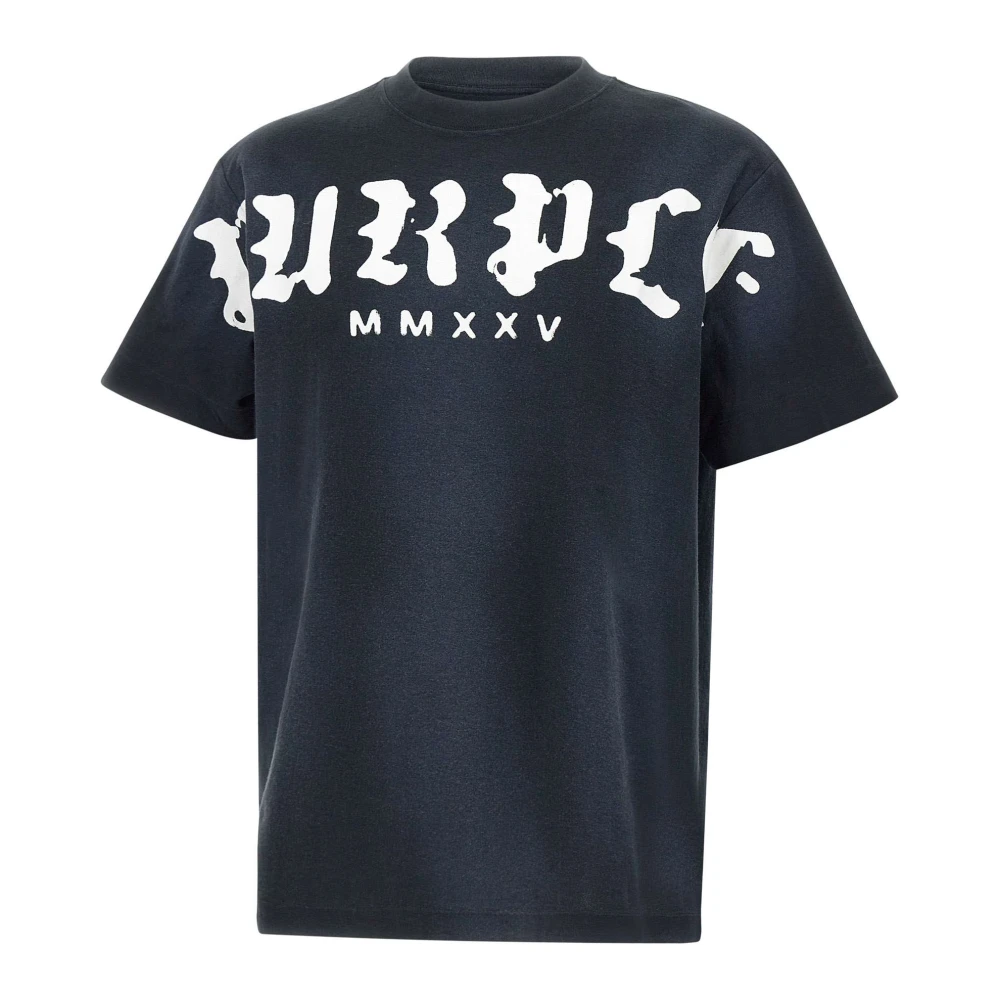 Purple Brand Textured Beauty T-shirt Zwart Black Heren