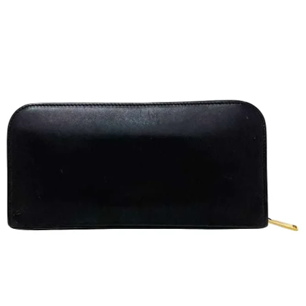 Saint Laurent Vintage Pre-owned Leather wallets Black Dames
