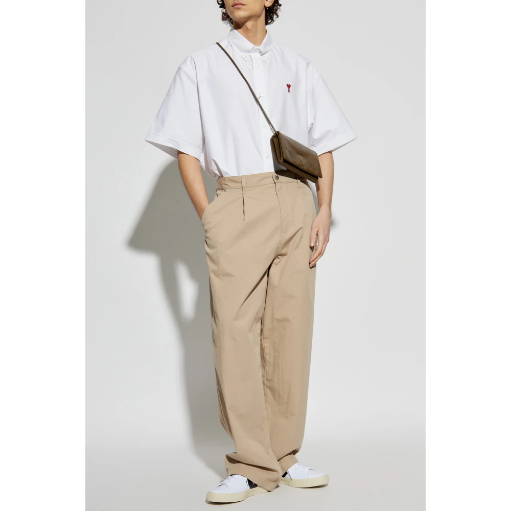 Ami Paris Shirt met logo White Heren