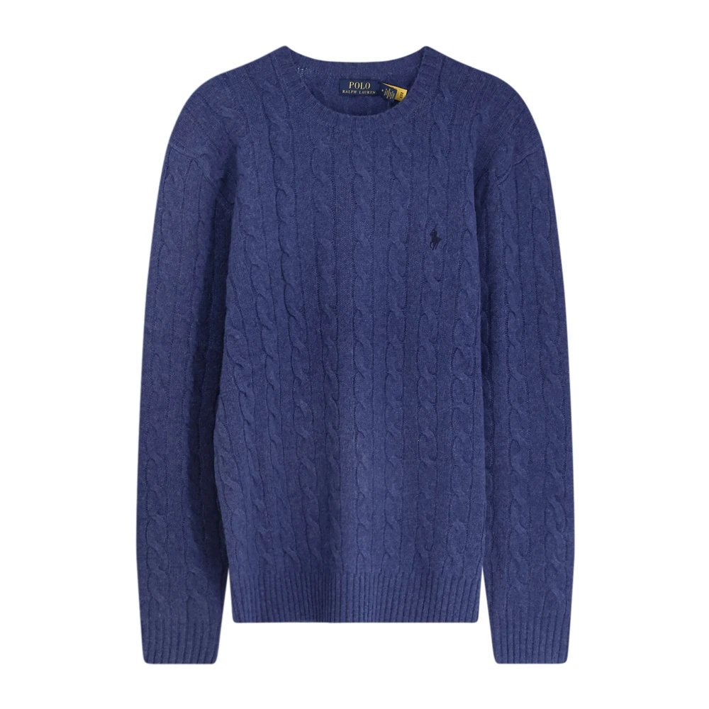Polo Ralph Lauren Men's Blue Round-Neck Knitwear, 2XL, Jumpers