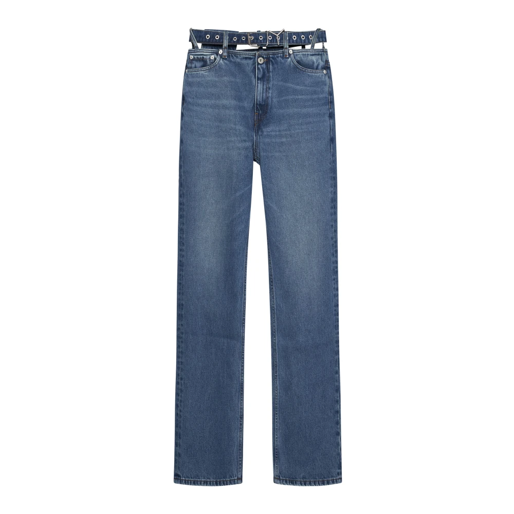 Y Project Stijlvolle Evergreen Jeans met Y Riem Blue Dames