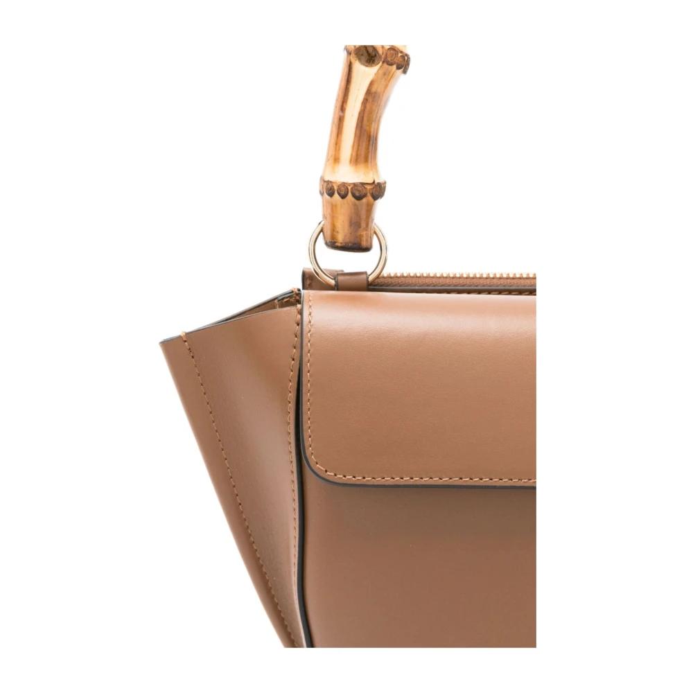Wandler Bruine Schoudertas met Handvat en Overslag Brown Dames