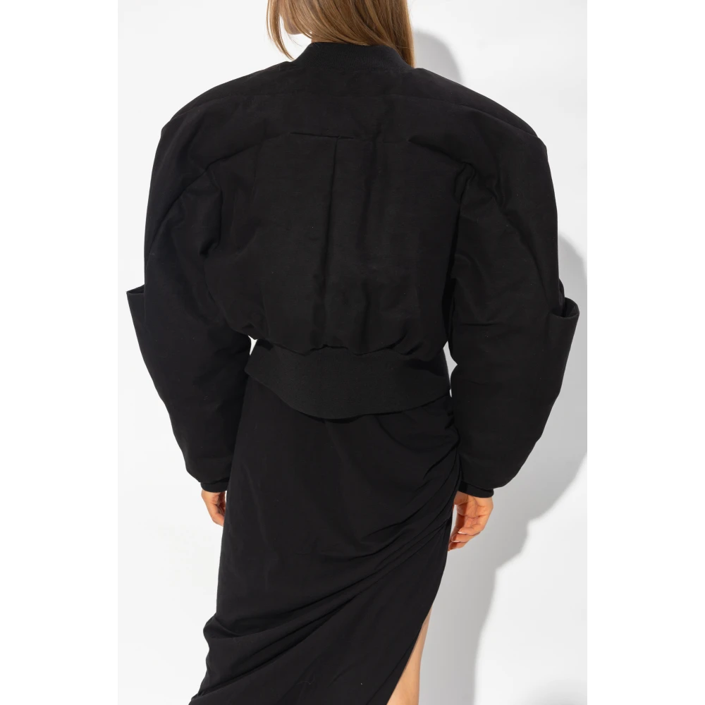Rick Owens Girdered Bomberjack Black Dames