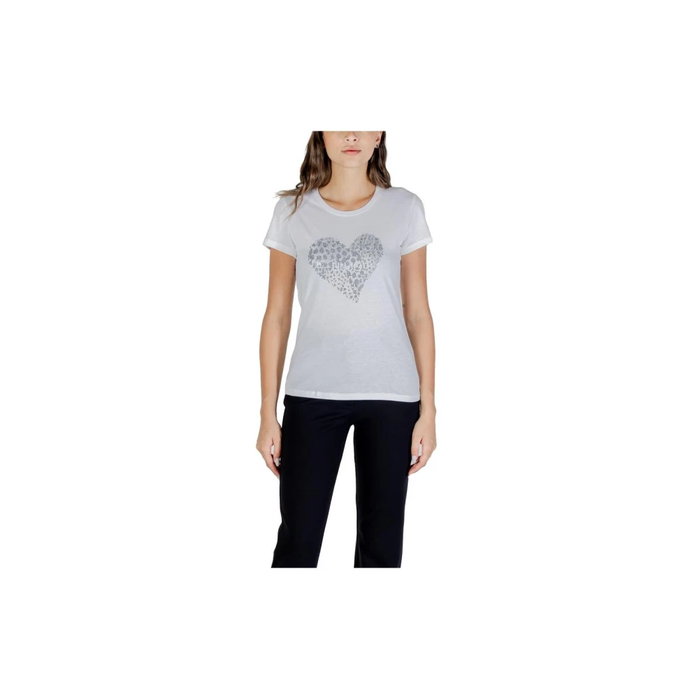 Liu Jo Women's White T-Shirts, S, Ecs T-Shirt Moda