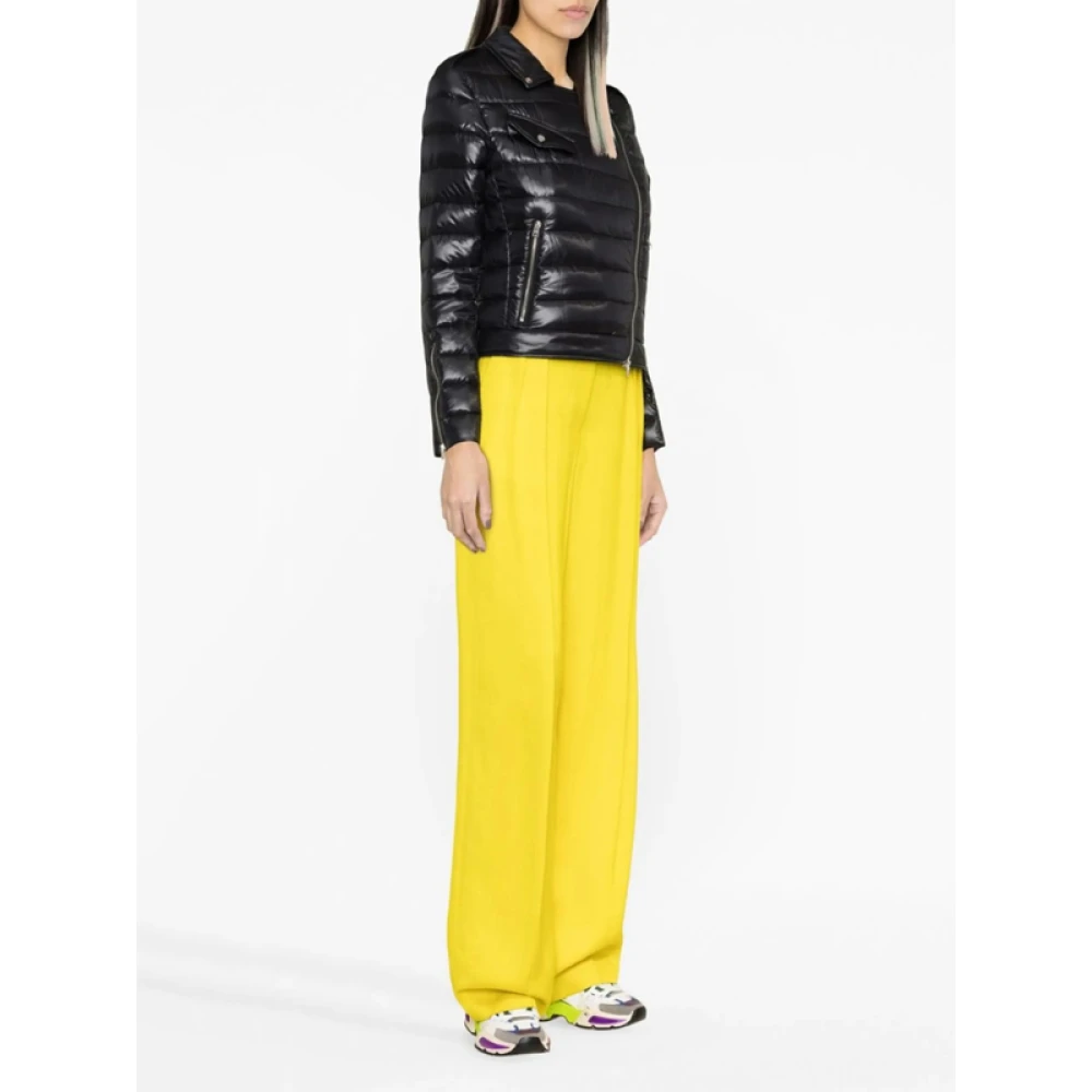 Herno Gewatteerd Jack met Off-Center Rits Black Dames