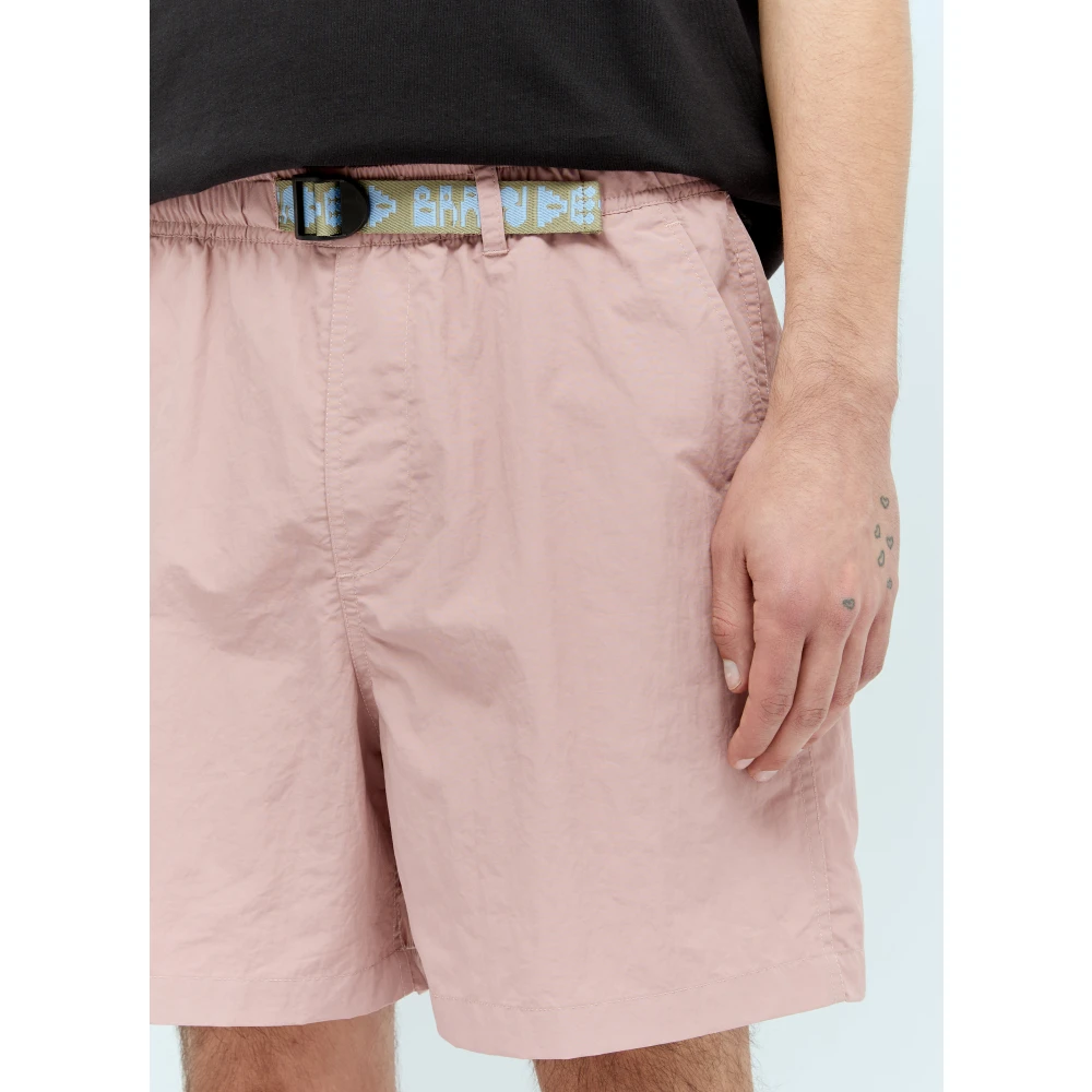 Brain Dead Ripstop Nylon Klimmer Shorts Purple Heren