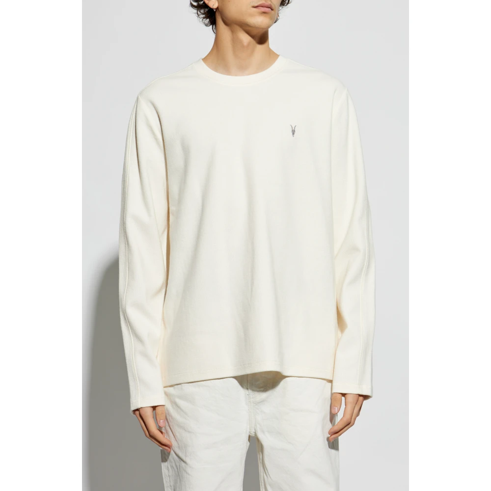AllSaints Lange mouwen T-shirt Rowe Beige Heren