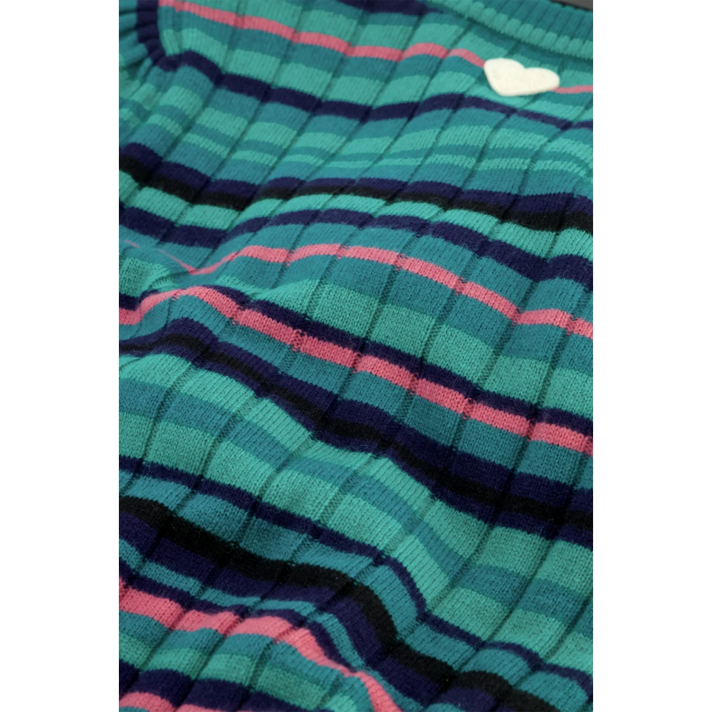 Fabienne Chapot Aansluitende Ribgebreide Jurk Multicolor Dames