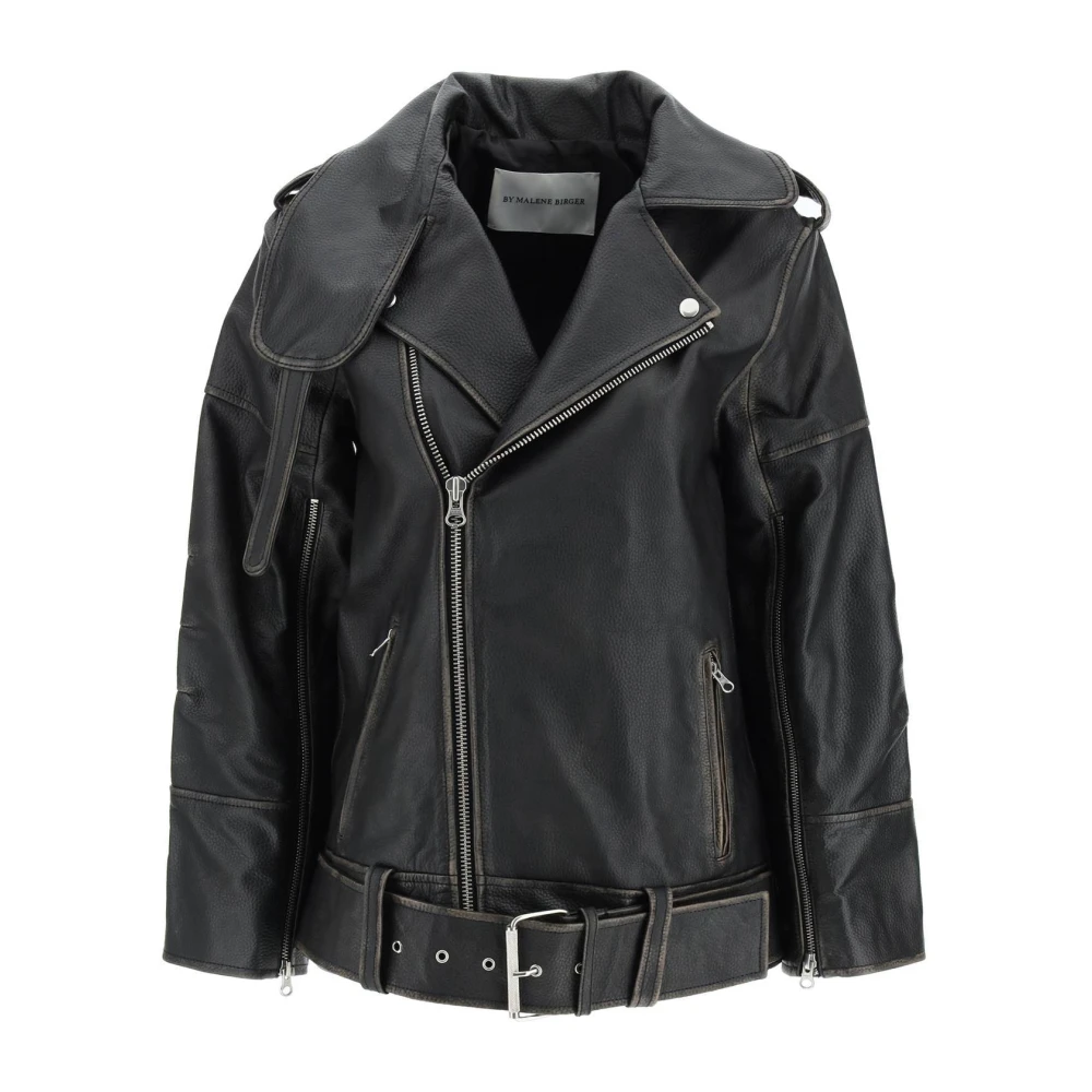 By Malene Birger Leather Jackets By Herenne Birger Black Dames