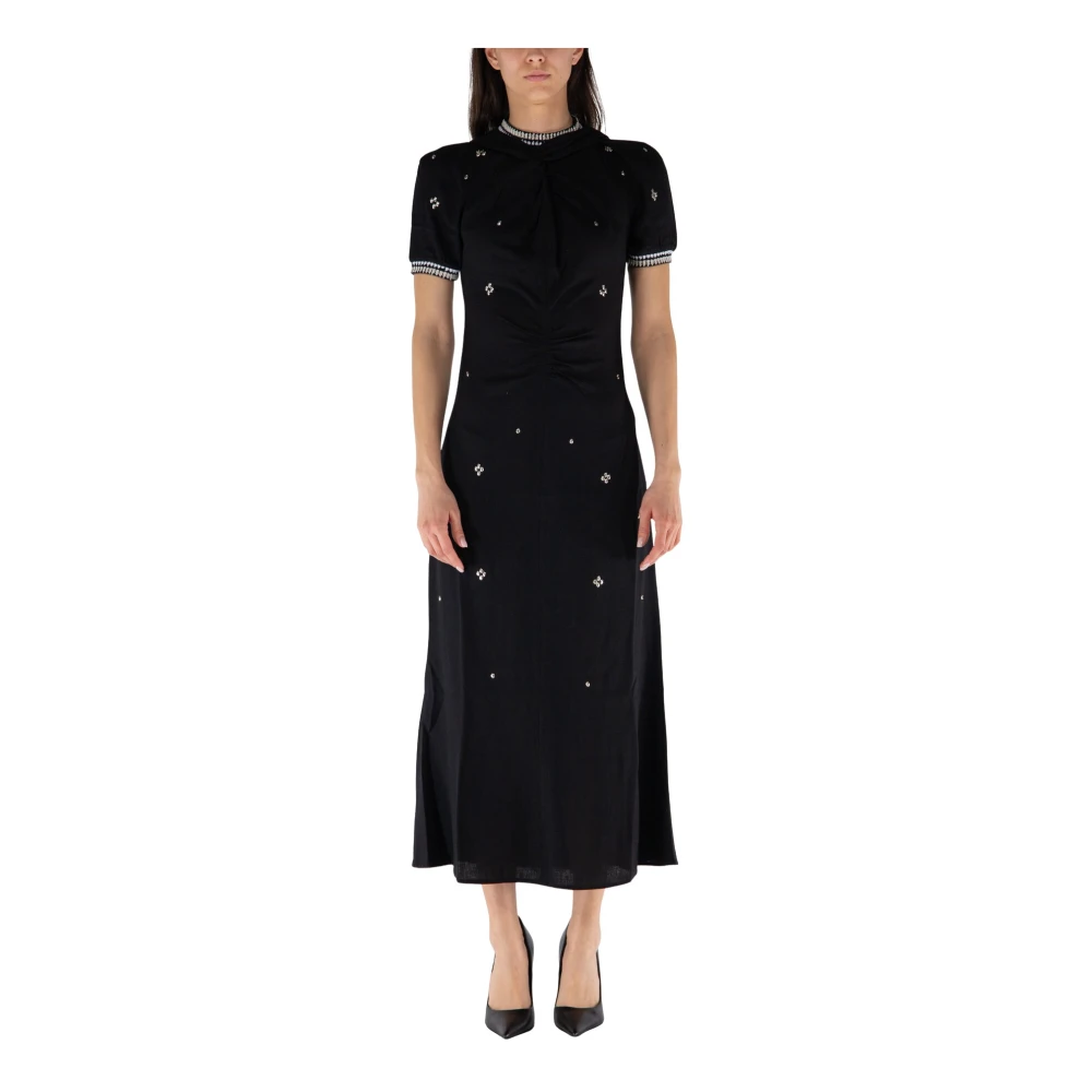 Wales Bonner Women's Black Maxi Dresses, Xl, Wisdom Dress