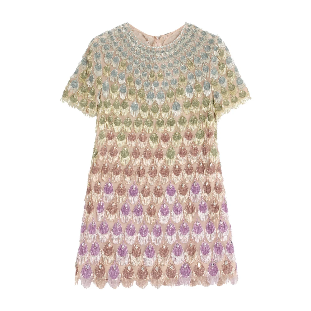 Valentino Garavani Elegante Zwarte Jurk 6B3Vaf751C8P99 Multicolor Dames