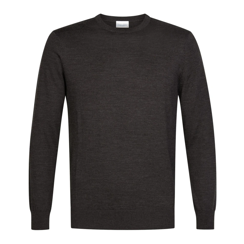Profuomo - Extrafine Merino Rundhals - Knitwear - Herren - Grau - 2XL - Bild 6