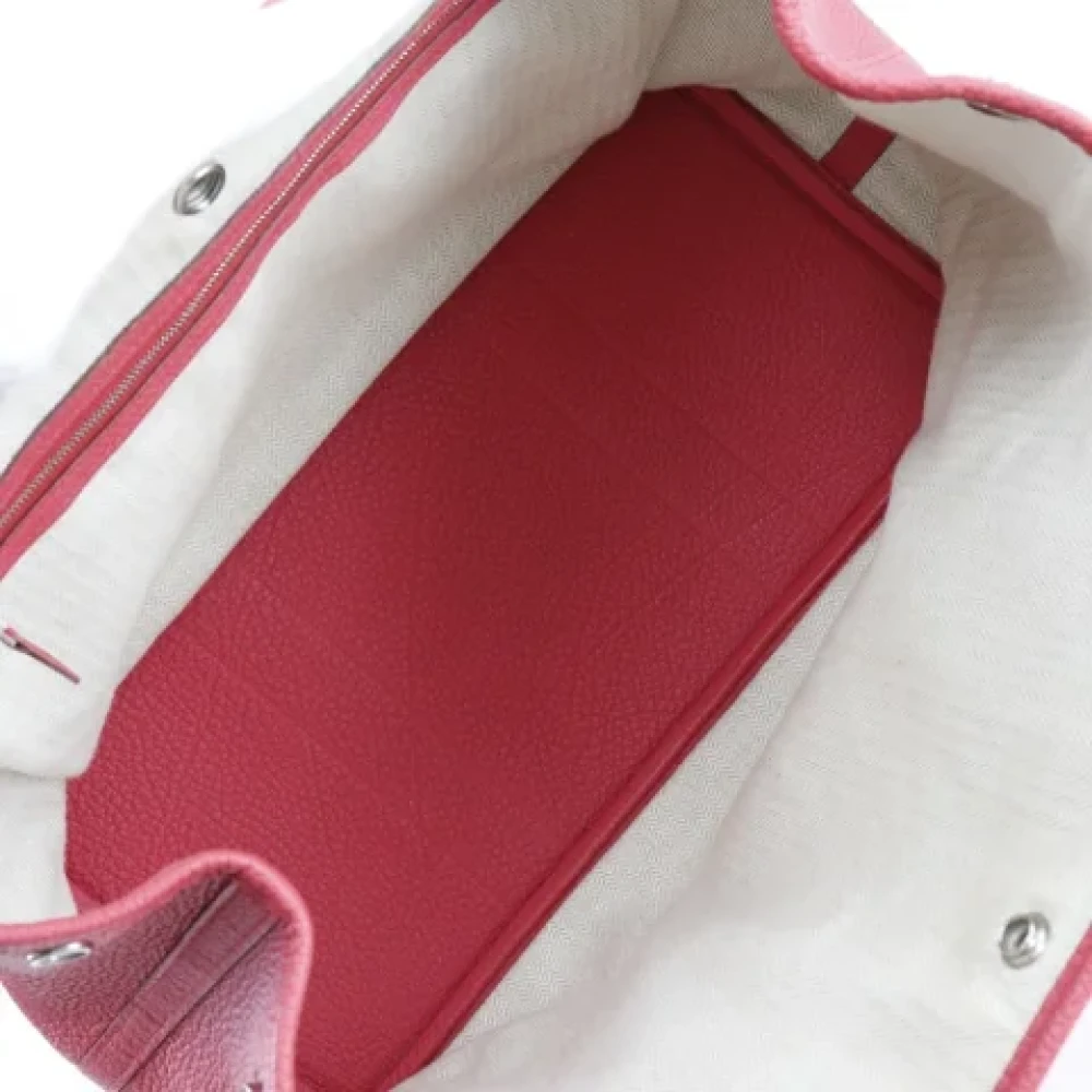 Hermès Vintage Pre-owned Fabric handbags Red Dames