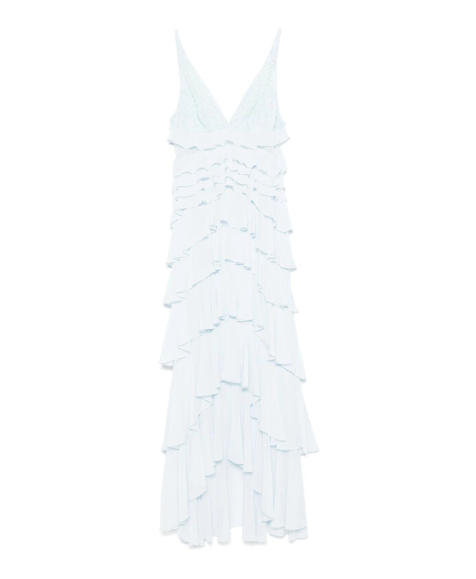 robe-longue-bleu-ornee-de-perles-a-col-v