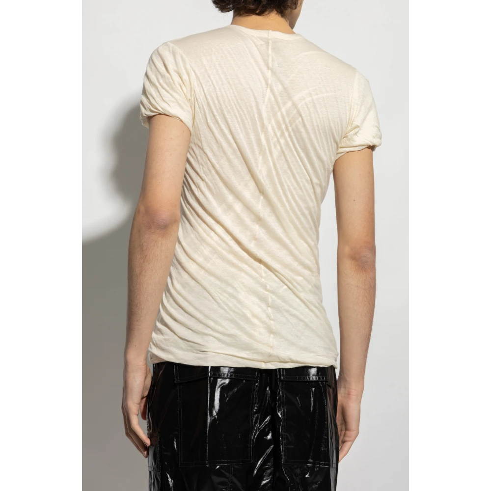 Rick Owens Double T-Shirt Yellow Heren