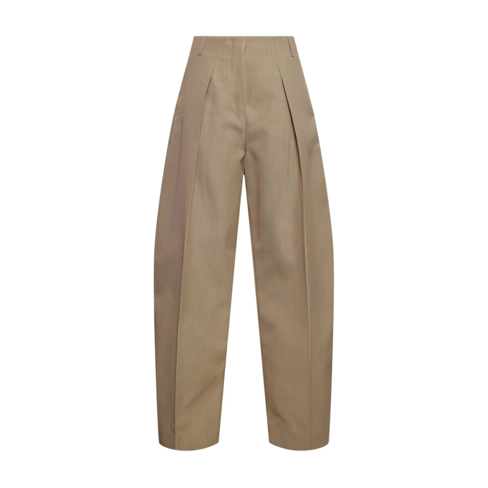 Jacquemus Ovalo Polyester Broek Beige Dames