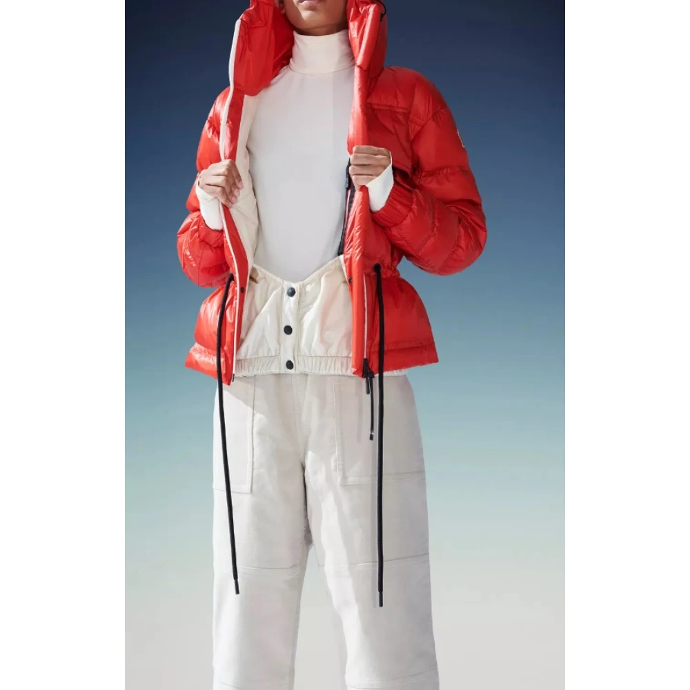 Moncler Rode Grenoble Jassen Red Dames