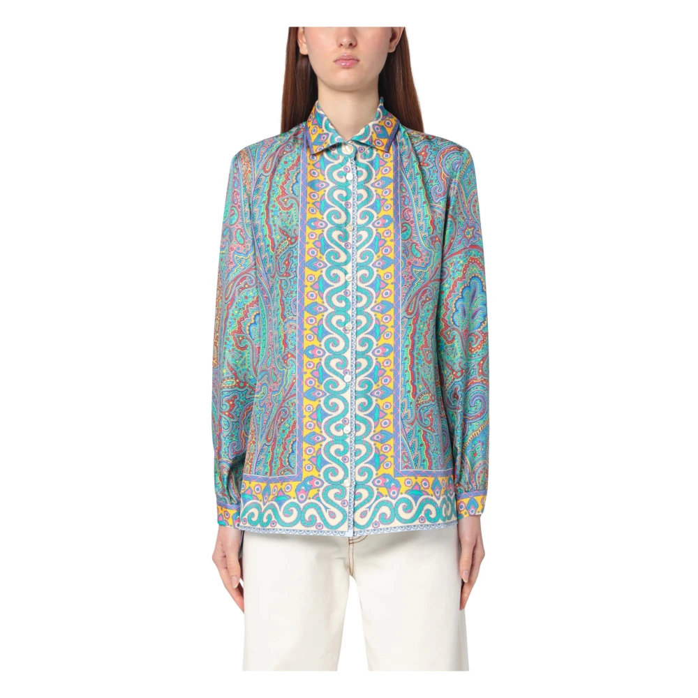ETRO Lange mouwen overhemd Multicolor Dames