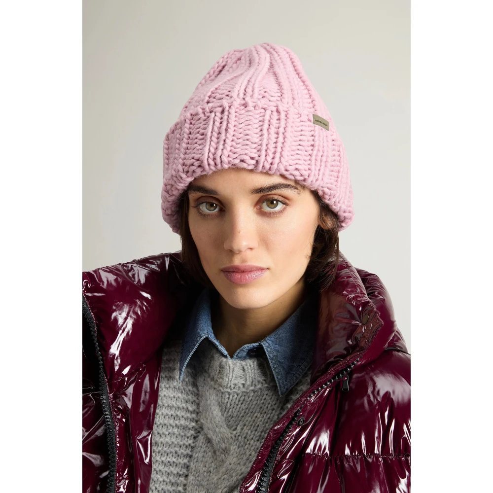 Woolrich Gebreide Alpacamix Wintermuts Pink Dames