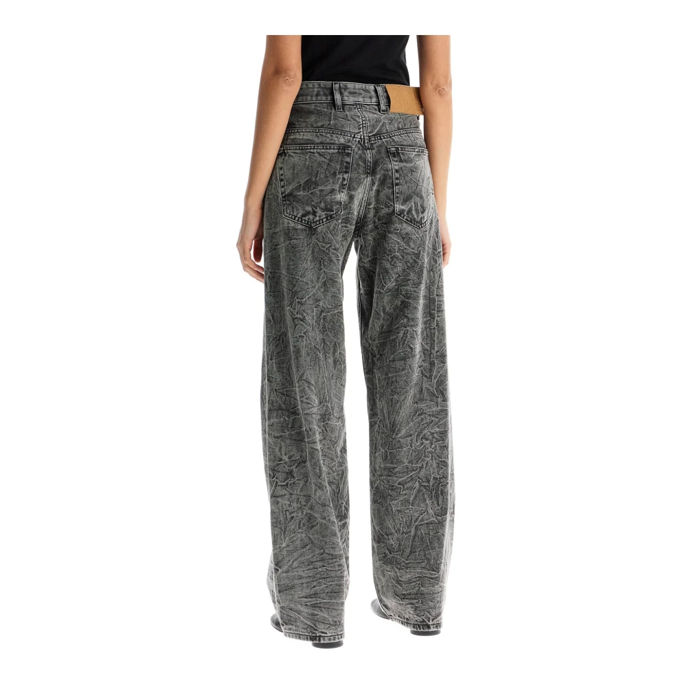 MM6 Maison Margiela Gedistresseerde wijde pijp spijkerbroek Gray Dames