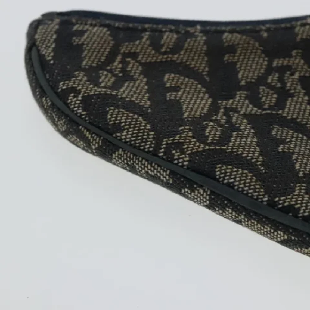 Dior Vintage Pre-owned Canvas wallets Blue Dames
