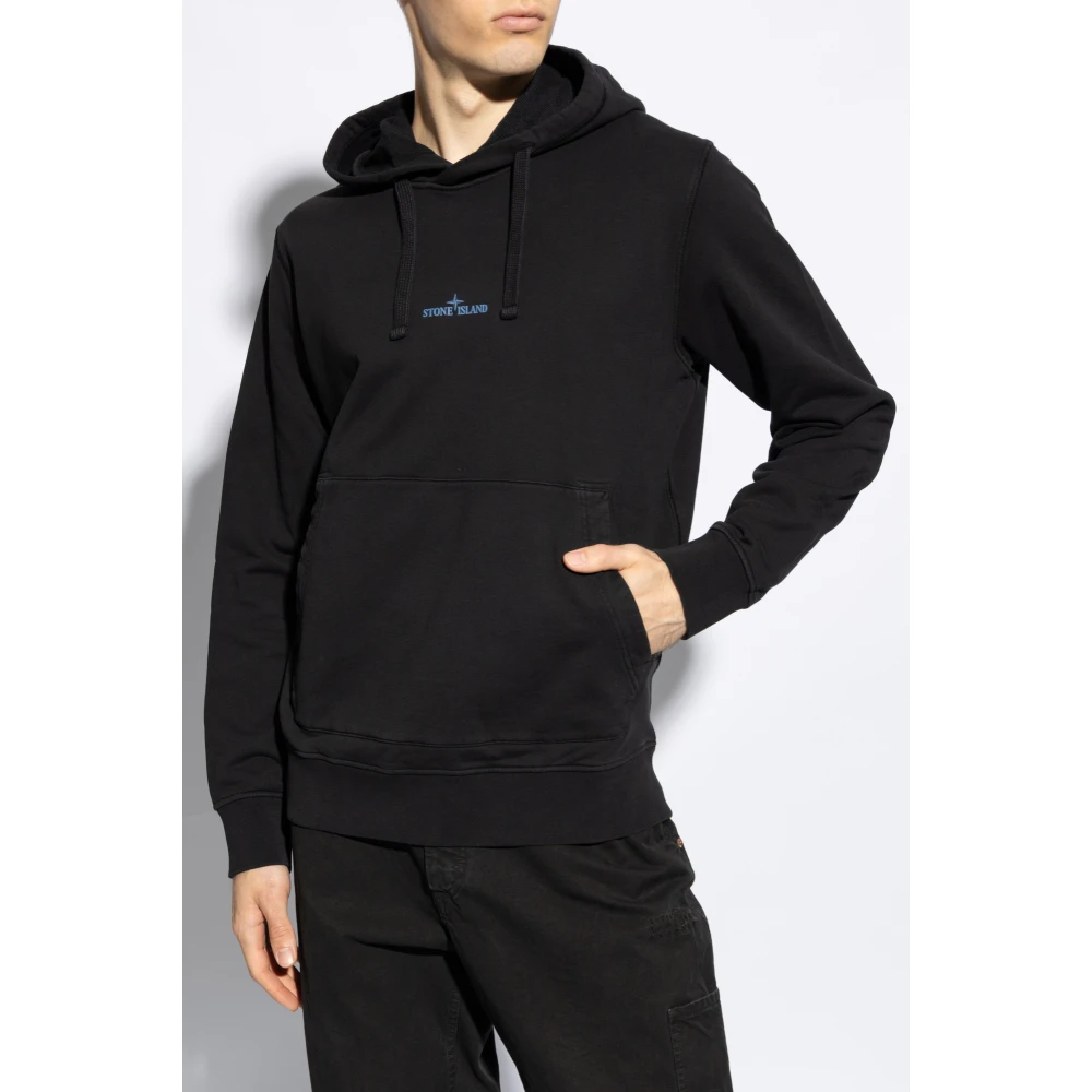 Stone Island Hoodie Black Heren
